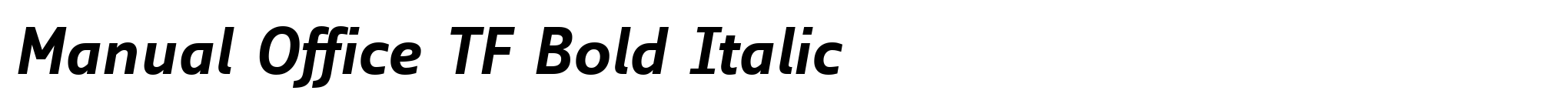 Manual Office TF Bold Italic image